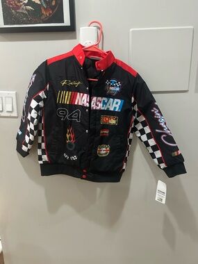 Nascar Racing Boys bomber jacket size medium 8 NWT